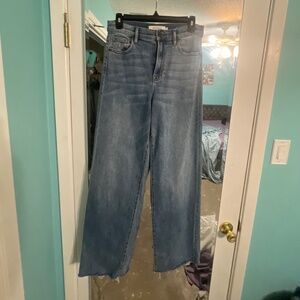 wide leg dad jeans
